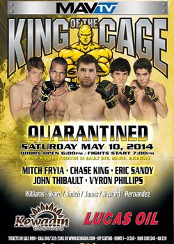 King of the Cage Returns to Kewadin Casino for “QUARANTINED”