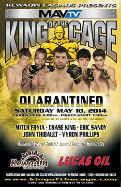 King of the Cage Returns to Kewadin Casino for “QUARANTINED”