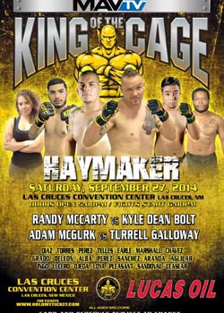 King of the Cage Returns to Las Cruces, New Mexico on September 27 for “HAYMAKER”