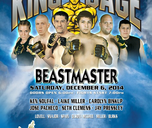 King of the Cage Returns to Menominee Casino Resort on December 6 for “Beastmaster”