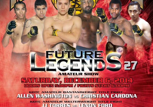 King of the Cage Presents “FUTURE LEGENDS 27” at Eastside Cannery Casino Hotel in Las Vegas on December 6