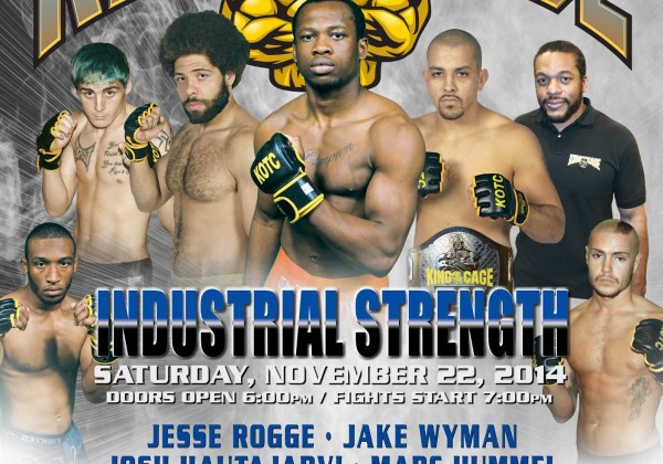 Tickets Now on Sale for the November 22nd Live Nationally Televised Event for King of the Cage at Black Bear Casino