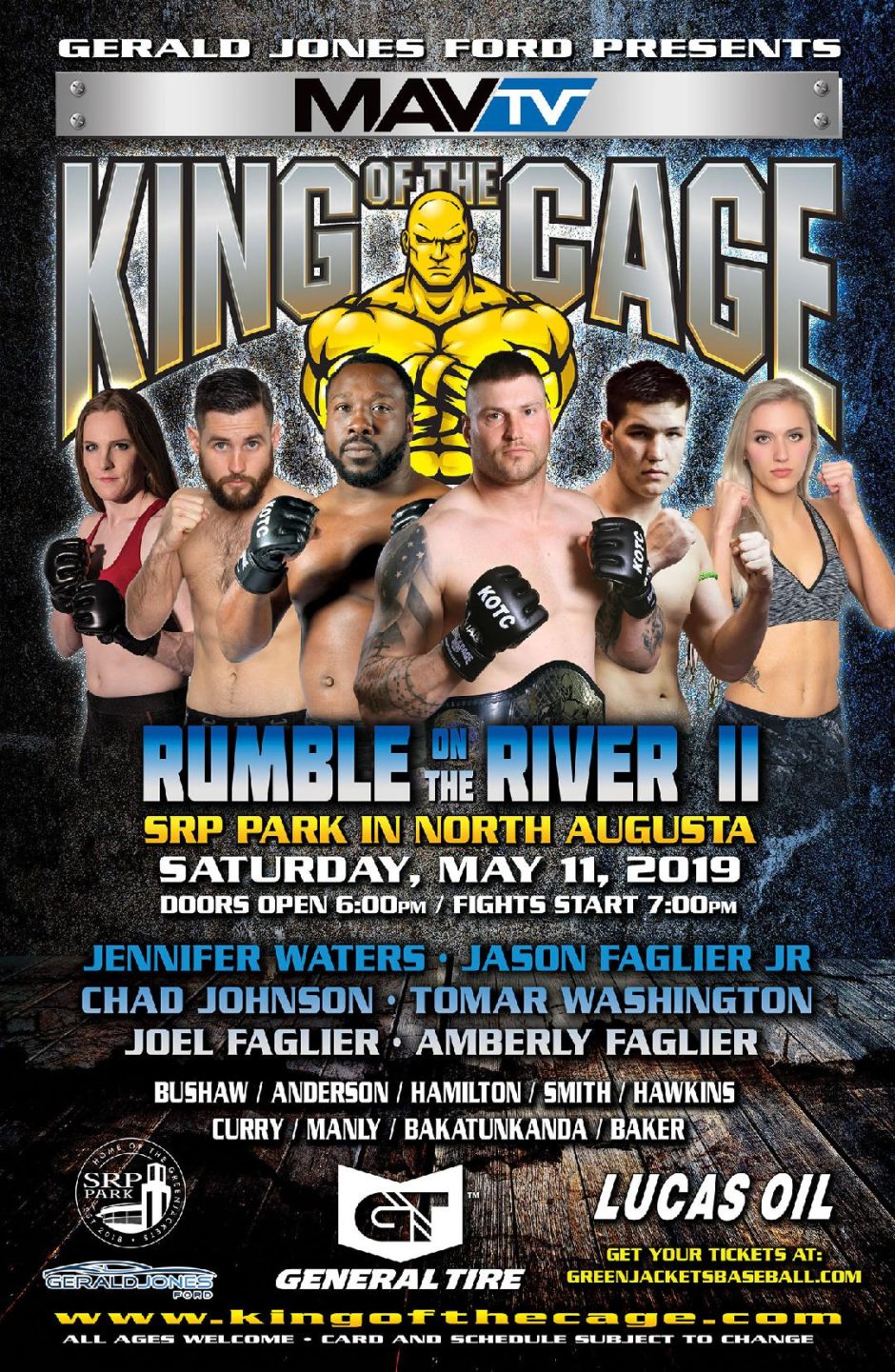 King of the Cage Debuts at SRP Park on May 11 for “RUMBLE ON THE RIVER